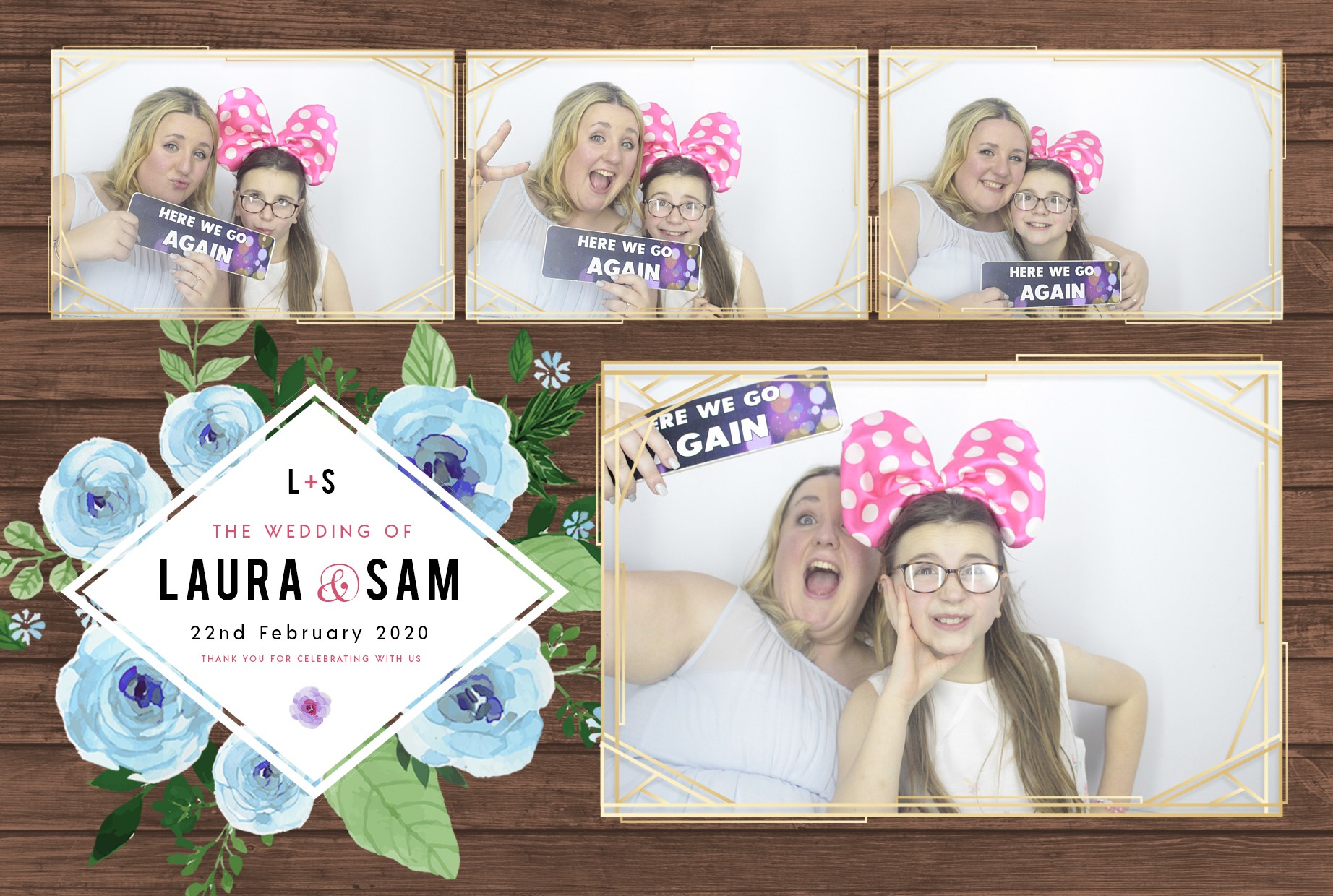 Laura and Sam's Wedding | View more photos from the event at gallery.myphotoboothexperience.co.uk/u/MyPhotoBoothExperienceLtd/Laura-and-Sams-Wedding